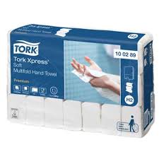 Commercial-Cleaning-Products Tork 100289 H2 Interfold Premium Hand Towel
