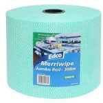 Commercial-Cleaning-Supplies Green Edco Merriwipe Jumbo Roll 300m