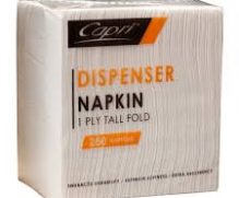 Commercial-Cleaning Supplies Capri 1 Ply Napkin Tall Fold