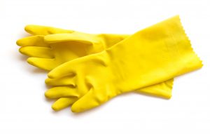 cleaning gloves